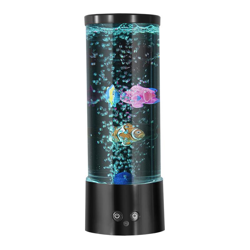 Luminous LED Jellyfish Table Lamp: High Brightness USB Night Light for Children's Room