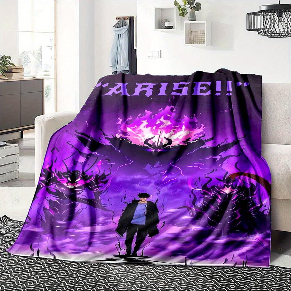 Аниме Атака Титанов Эрен Микаса Мультяшное Фланелевое Одеяло, Теплое и Уютное Мягкое Плед для Дома Спальни Кровати Дивана Покрытие Дети 100x150cm