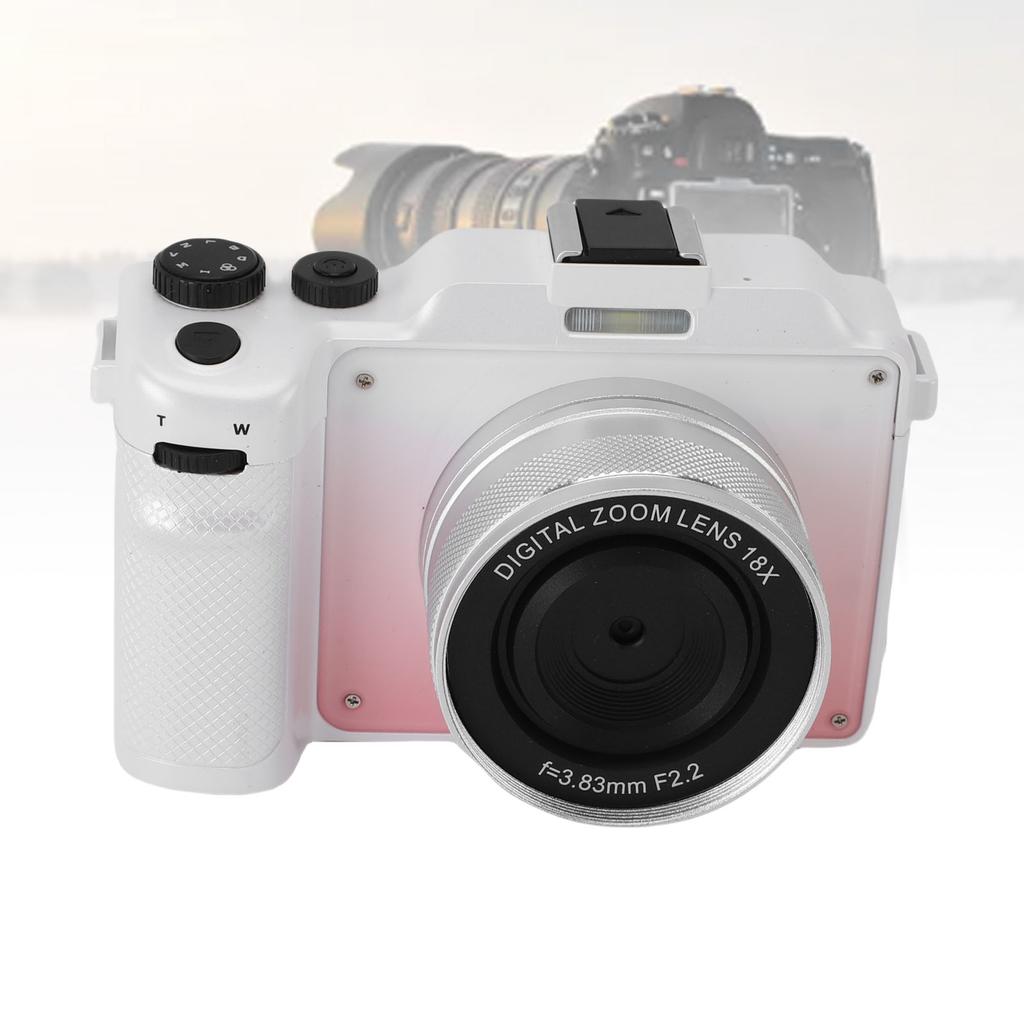 5K Digital Camera HD 80MP WiFi Front Rr Lens 18X Digital Zoom Vlog Camera Anti Shake with Hand Strap for Photography Video