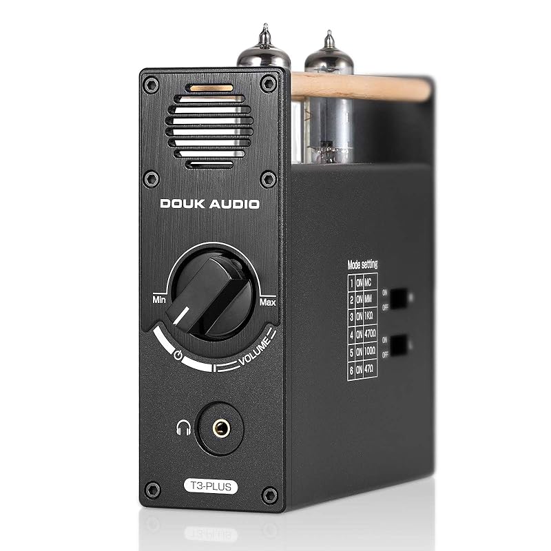 

Douk Audio T3 PLUS vacuum tube 6A2 preamplifier MM/MC phono PHONO stage desktop for record player headphone amplifier