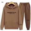 Essentials by FEAR OF GOD: Trendige Couple Hoodies mit Fleece Zweiteiliges Set