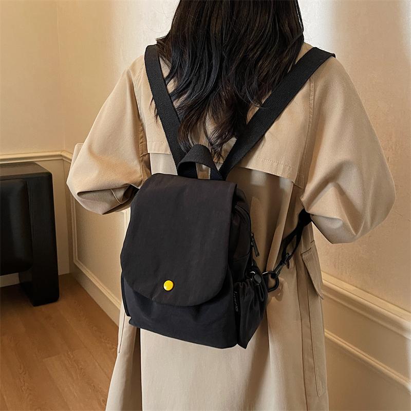 Women Solid Color Backpack Multifunctional Lightweight Backpack