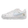Nike Court Borough Low top Skateboard Shoes GS White Blue BQ5448-100(Team41-)