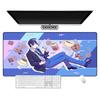 Anime Project Sekai Mouse Pad Office Kawaii PJSK Desk Pad Computer Gaming Accessories Stitch Edge Natural Rubber Keyboard Mat