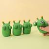 1Pcs Funny Grass Worm Pinch Toy Green Eye Bouncing Worm Squeeze Toy Relieve Anxiety Decompression Toy ZPG