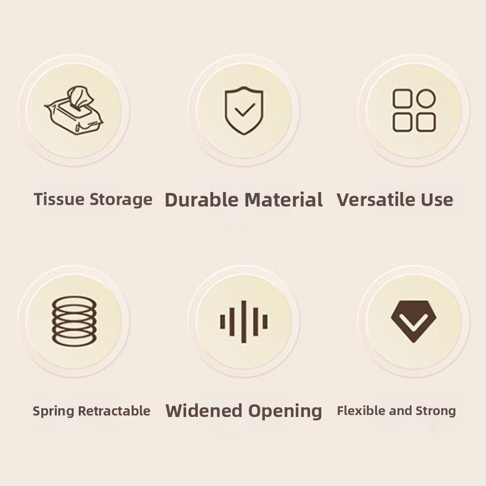 Automatic Lift Tissue Storage Box Extendable Light Luxury Napkin Holder Paper Towel  Dispenser  Car