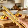 Pince Alimentaire en Silicone Résistante à la Chaleur Ustensile de Cuisine Antidérapant pour Barbecue Pain Gâteau & Glace Manche Ergonomique Sans Rayures Outil de Cuisson Essentiel pour la Maison