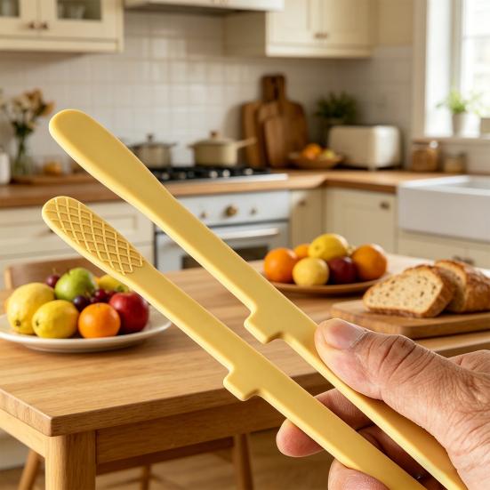 Pince Alimentaire en Silicone Résistante à la Chaleur Ustensile de Cuisine Antidérapant pour Barbecue Pain Gâteau & Glace Manche Ergonomique Sans Rayures Outil de Cuisson Essentiel pour la Maison