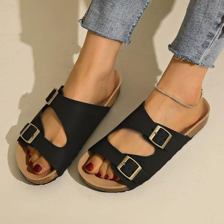 Fashion Women's Fashion Slippers Waterproof Non-Slip Thick Sole Wear-Resistant Soft Sole Comfortable Slip-On Casual Sandals