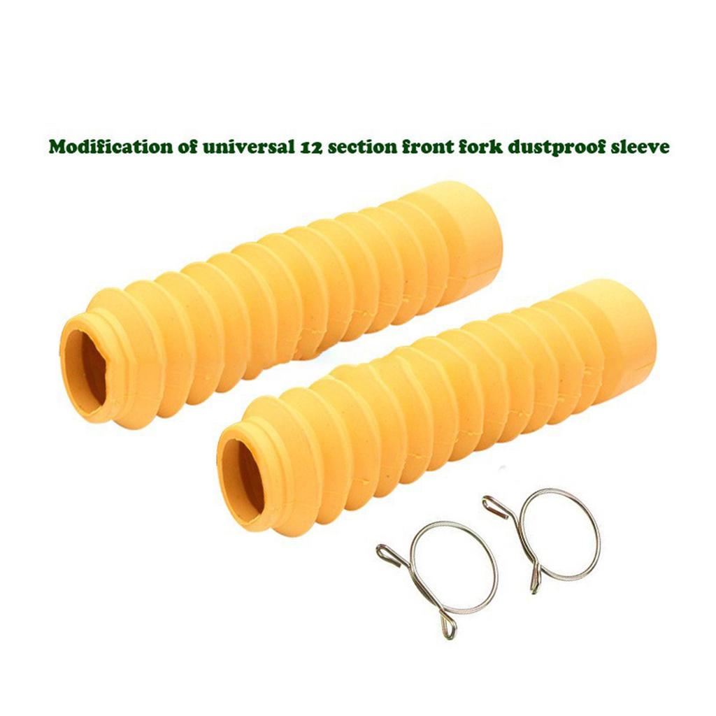 2pcs Motorcycle Front Fork Protector Cover Gaiter Gator Boots Shock Damping Dust Guard for Pit Dirt Bike Shock Absorber