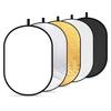 NEEWER 5-in-1 Foldable Reflector for Photography (Silver, Gold, White, Black, Translucent) (60cm X 90cm) [Parallel Import]