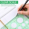 5 Pack Circle Template Circle Round Stencil Templates for Drafting Drawing Stencils Drafting Tools for Office and School Building Formwork Drawings