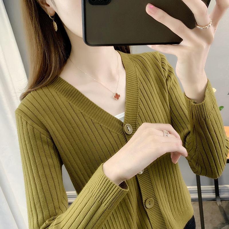 

Жіночий в язаний кардиган: Універсальний короткий топ для весняно-осінньої моди 2025 2XL 120-135 cm