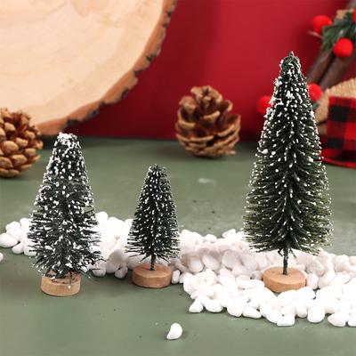 1:12 Dollhouse Miniature Christmas Tree Mini Christmas Home Ornament Micro Landscape Decor Toy Doll House Accessories