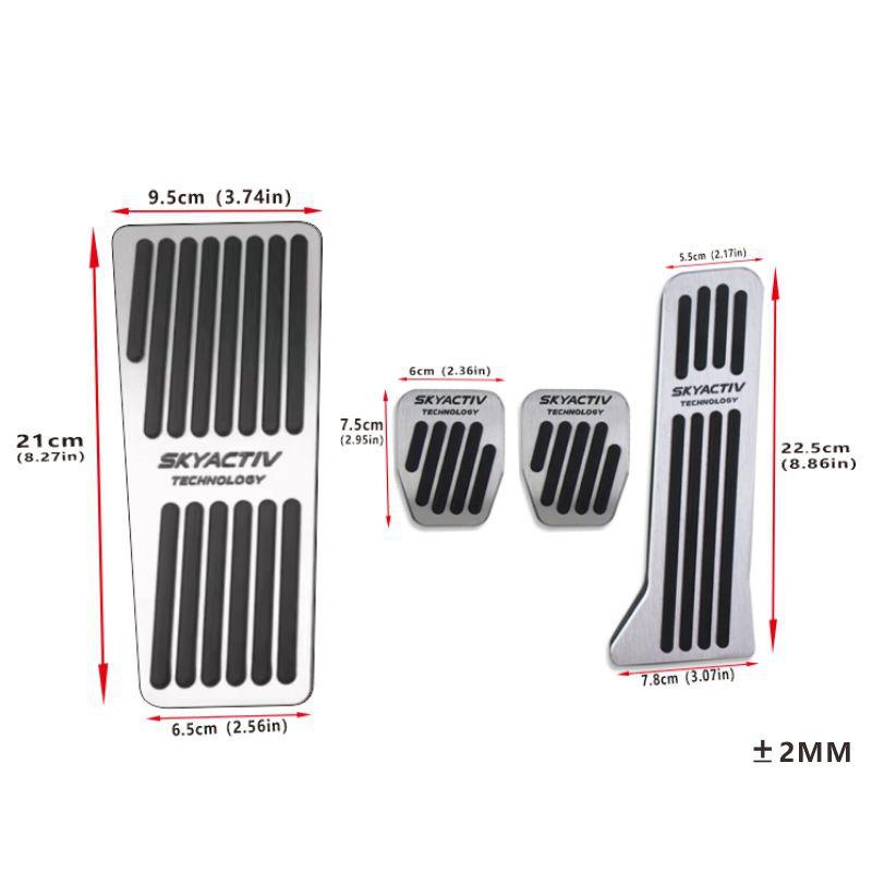 For Mazda 2 3 6 BM GJ CX-5 CX5 KE KF CX-3 CX7 CX-8 CX-9 Axela ATenza Car Foot Pedals Accelerator Brake Clutch Pedals Accessories