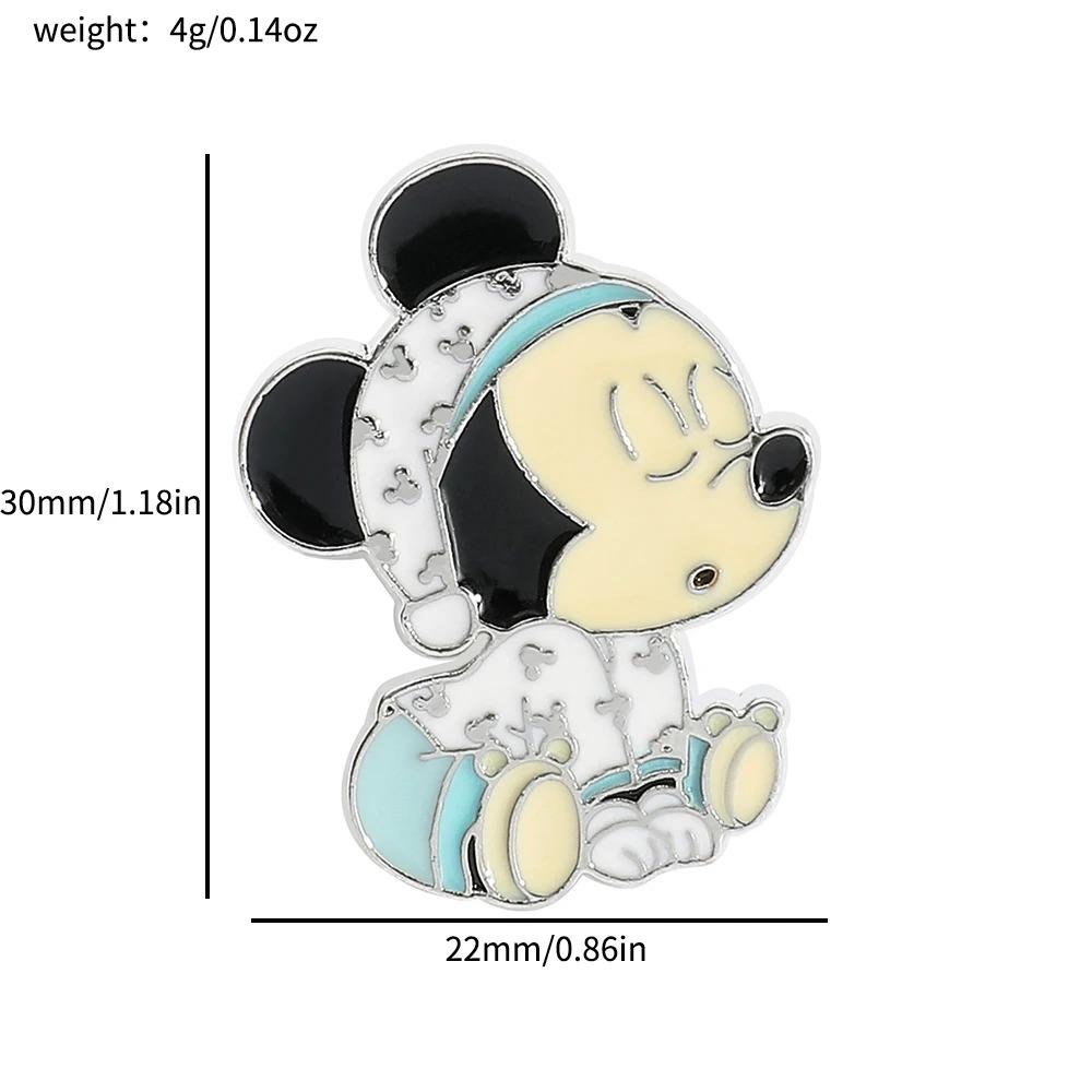 Disney Anime Cartoon Figure Brooch Snow White Mickey Minnie Enamel Badge for Backpack Clothing Lapel Pins Accessories Gifts