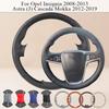 Maßgeschneiderte Lenkradabdeckung für Opel Insignia 2008-2013 Astra (J) Cascada Mokka 2012-2019 Mikrofaserleder Auto-Griffabdeckung