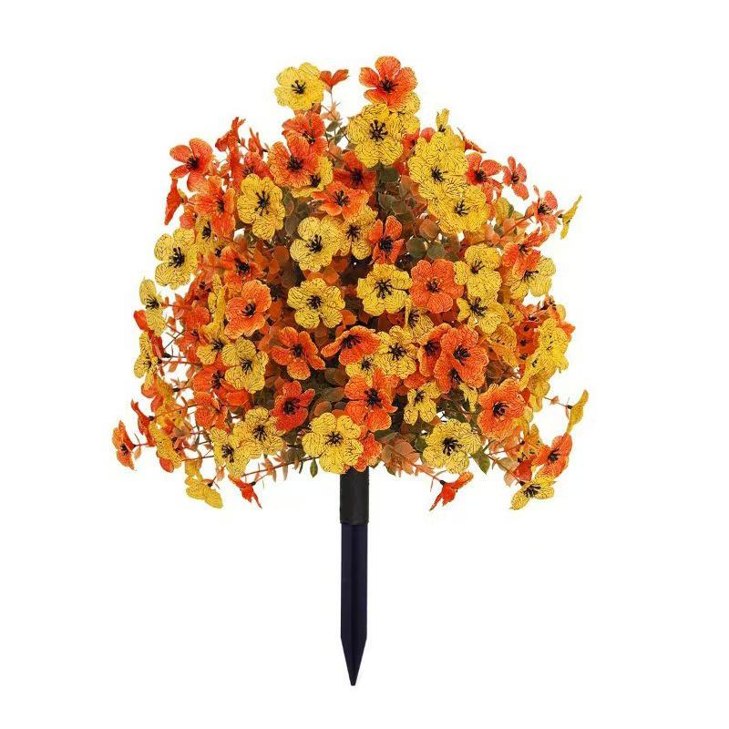 Violet Eucalyptus Artificial Flower Ground Stake for Wedding and Outdoor Decoration