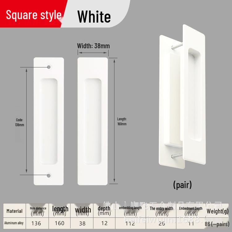 Built-in Sliding Door Handle for Cabinets and Kitchen Doors