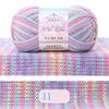4Ply Knitting Yarn Color Gradient Dyeing Yarn Count 16S Milk Cotton Yarn Combed Cotton Milk Cotton Blend Cotton Yarn