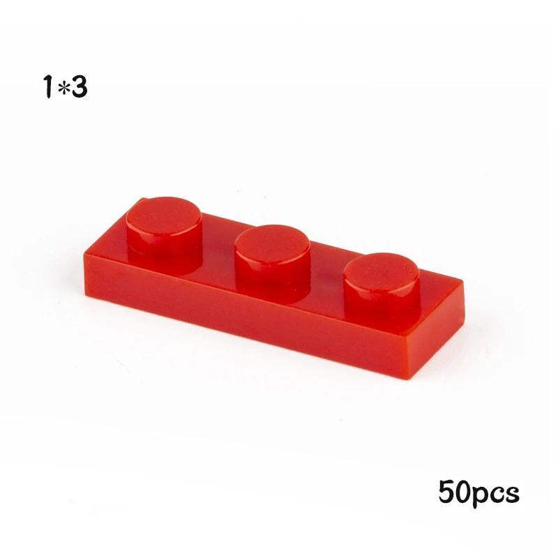 50pcs Plate 1x3 3623 Compatible with Famous Brand Building Block Classic Building Blcok Toys MOC DIY