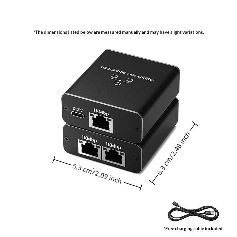 1 Set 1000Mbps Network Connector Gigabit Ethernet Switch Rj45 Splitter Lan Gigabit Extension Adapter For Router Pc Laptop Tv Box