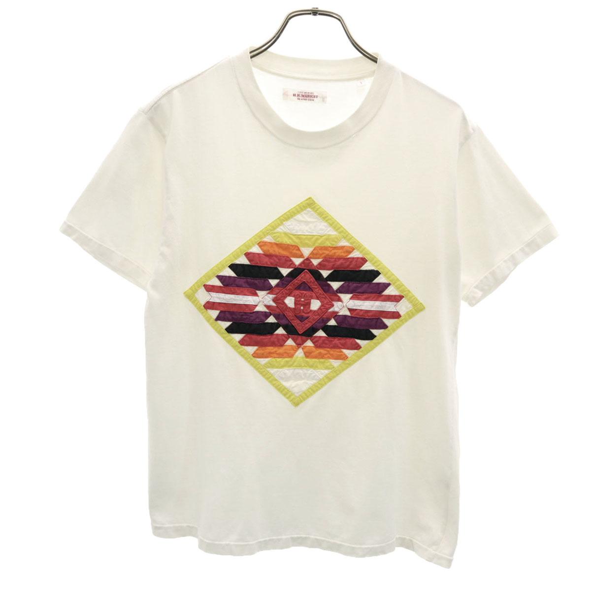 

HOLLYWOOD RANCH MARKET Футболка с коротким рукавом 1 белая Мужская Б/У