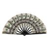 Chinese Style Folding Fan With Plastic Frame For Dance Performances And Gifts