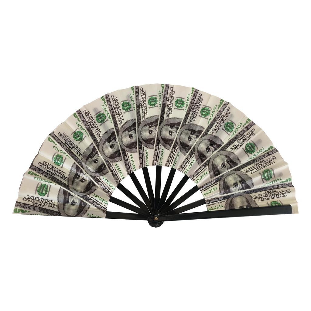 Chinese Style Folding Fan With Plastic Frame For Dance Performances And Gifts