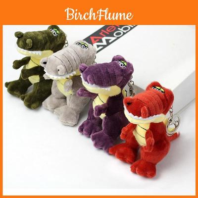 Chaveiro de Jacaré de Pelúcia Cores Vibrantes Fofo Animal de Pelúcia Curto