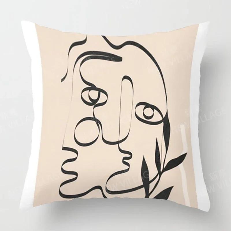 Nordic Fall Home Decor Autumn Throw Pillow Cover Sofa Cushion Cover Modern Morandi