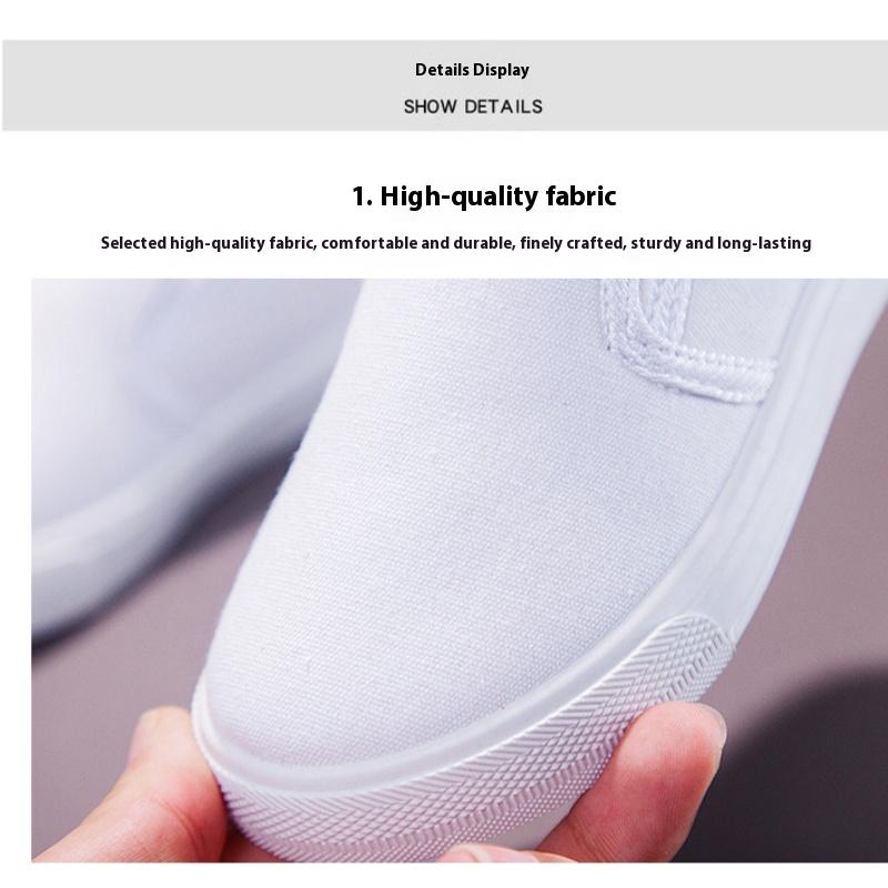 New Korean Style Breathable Boys and Girls Comfortable Soft-soled Canvas Shoes Fashionable Casual Shoes