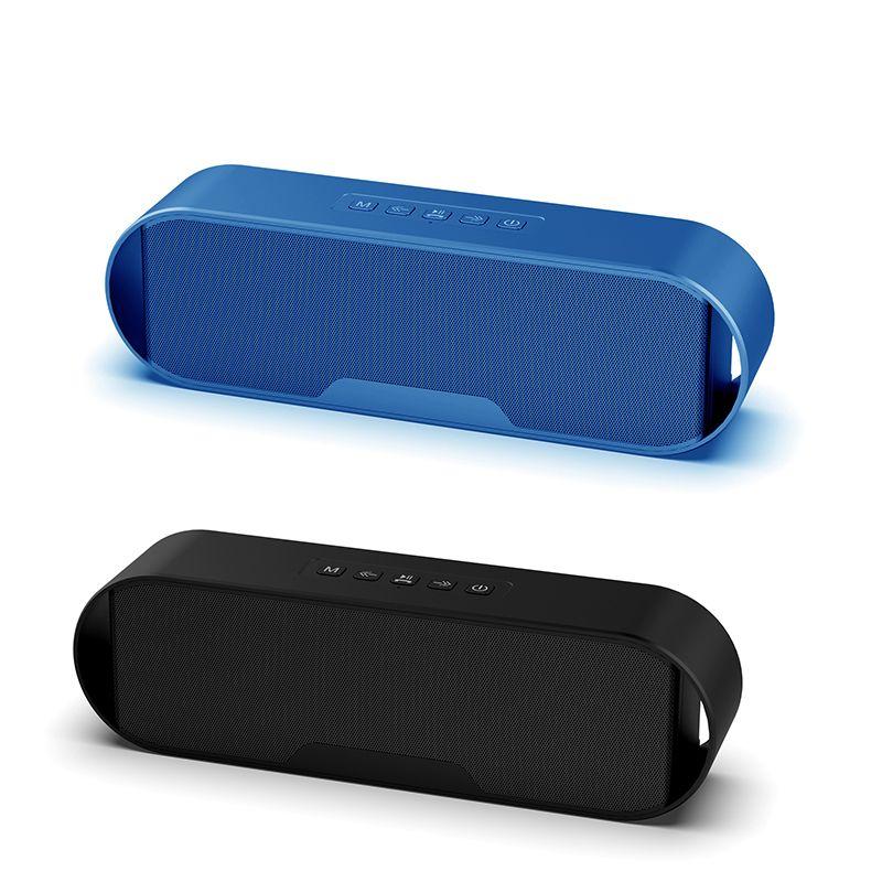 Bluetooth Super Bass Wireless Vibration Speaker with Two Bass Vibrating Diaphragm Red