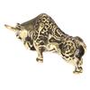 1pc Mini Portable Vintage Brass Bull Keychain Ornament Statue Ornament Gift