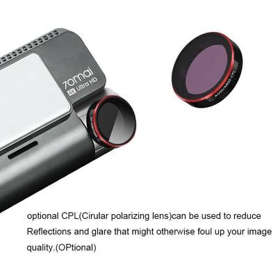 For  70Mai A800S Balck CPL Polarizing Or RC06 Rear Camera CPL Filter For 70Mai A800 Dash Cam Mount Accessory Sticker