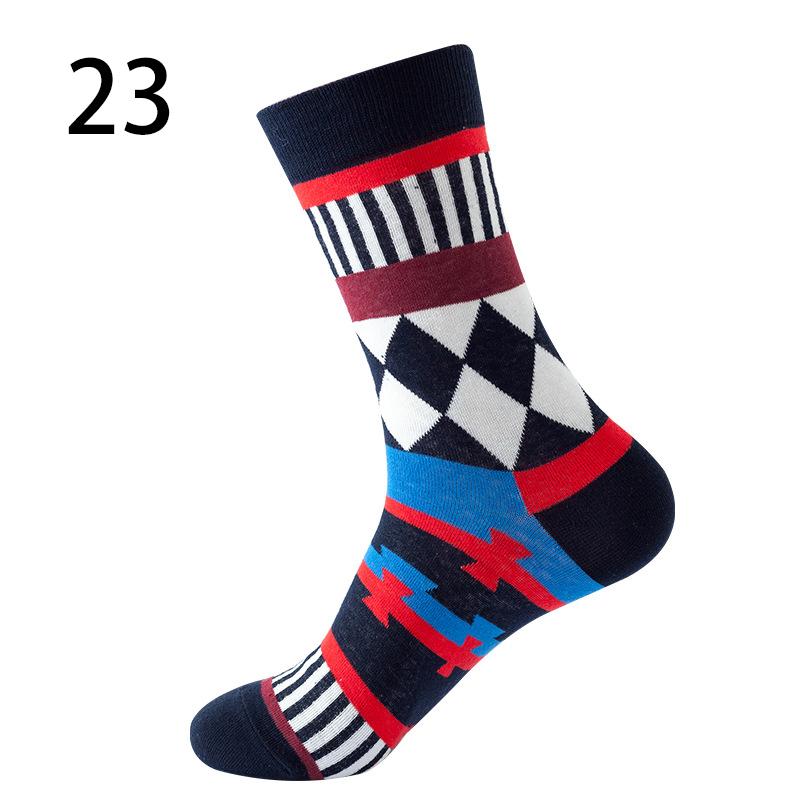 Buy 1Pair Cartoon socks Striped Plaid Cherry Socks Diamond Warm Socks