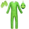 Eye-catching Grinch Cosplay Costume For Kids Perfect For Halloween Parties!