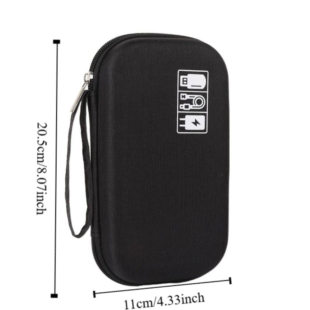 Hard EVA Digital Storage Bag Shockproof Data Cable Organizer Bag  Electronic Products