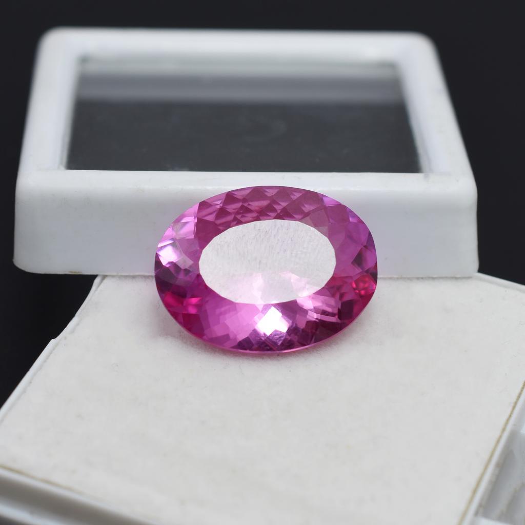 Extremely Rare Natural Pink Ruby 18.55 Carat Oval Cut CERTIFIED Loose Gemstone