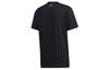 adidas T Shirts Men's Black Crew Neck Moderate Straight Fit GD5438