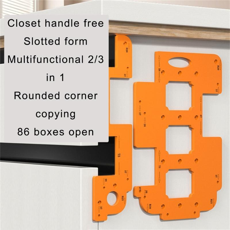 Sturdy Engineering Plastic Switches Template Portable Accessory for Woodworking with Routers Jig Drilling and Profilings