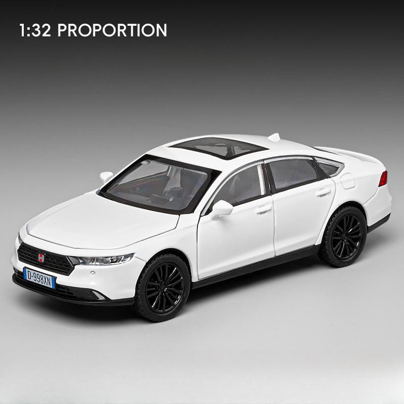 1:32 Honda Accord X3M Toy Model Cars Metal Diecast Sound Light Shock Absorption 6 Doors Opened for Children Interactive Toys ahm256