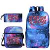 Vintage "Netherlands Hup Holland Hup" 3 In 1 Backpack Shoulder Bag Pencil Case Women Men Student Fashion Football Lover Bagpack