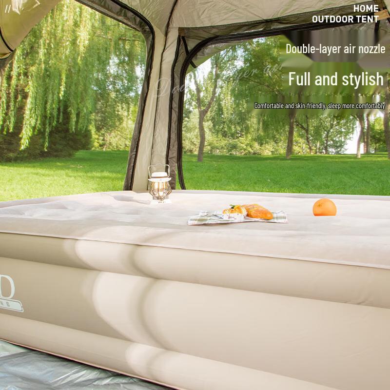 KuleDeng Outdoor Inflatable Air Mattress with Built-in Pump