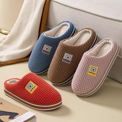 Bavlněné pantofle pro muže a ženy Zesílené měkké dno Podzim a zima Chladné a teplé Domácí Vnitřní Protiskluzové modely pro páry