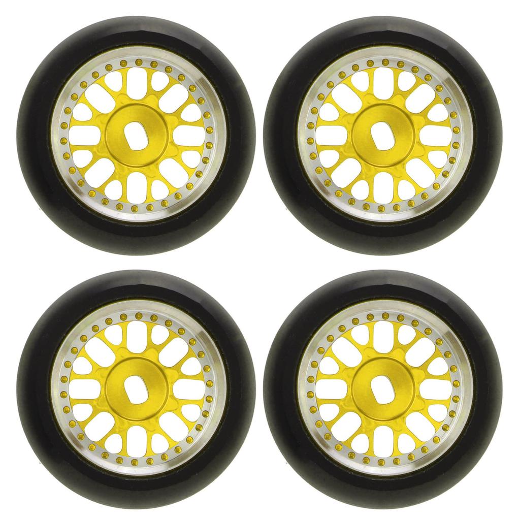4pcs 16 Pairs RC Tire Aluminum Alloy Improving Stability Glossy for 128 RC Drift Tire for K969 for
