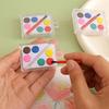 Portable with Painting Brush Watercolor Paint Set 6 Colors Washable Oil Painting Kit Solid Watercolor Pigment Prizes