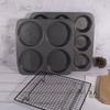 Carbon Steel Hamburger Bun Pan Non-Stick Baking Pan Hamburger Bread Mold  Fast Food Restaurants