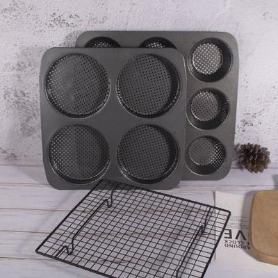 Non-Stick Hamburger Bread Mold 4/9/12 Hole Baking Pan Homemade Hamburger Bun Pan  Bakery