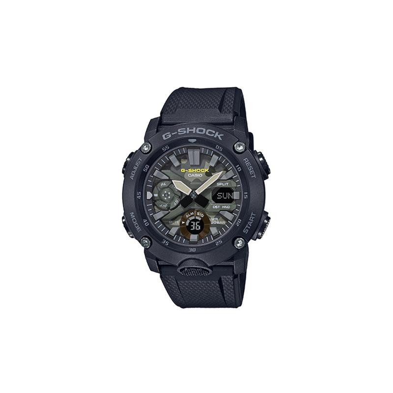 

Casio G-SHOCK G-Shock camouflage military style theme series urban outdoor trend carbon fiber core protection waterproof and shockproof GA-2000SU-1APR чёрный